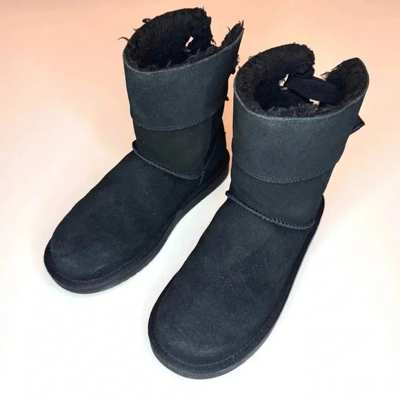 Koolaburra by Ugg Toddler & Big Girls Andrah Bow Boots Size- 3 - Picture 1 of 10